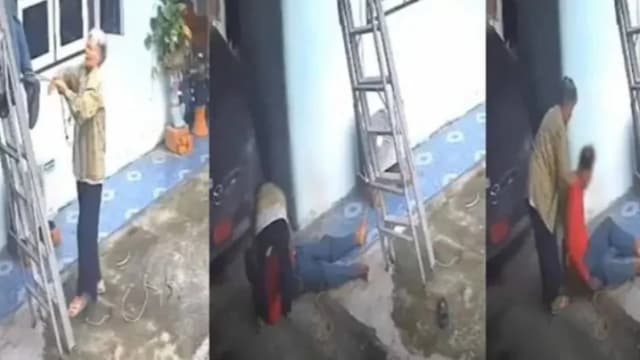 看过网上急救视频 泰82岁老妇救活触电昏迷技工