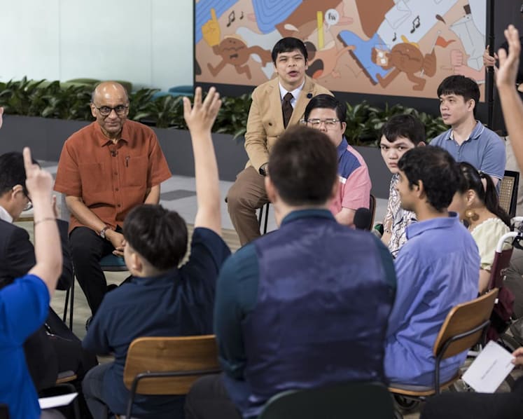 Has President Tharman ever fought with his wife? Atypical ‘journalists’ do the asking