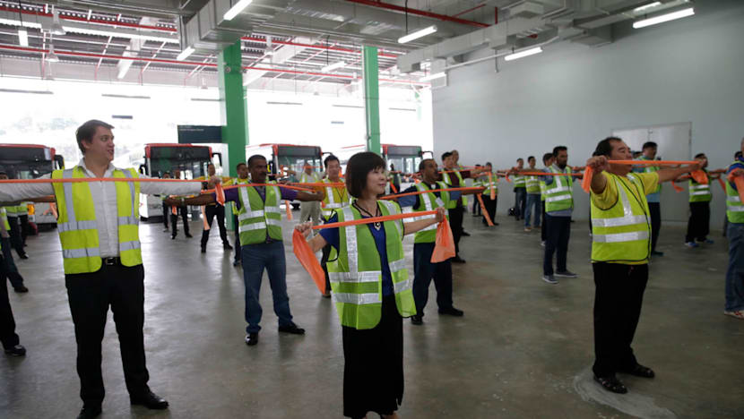 Tower Transit bus drivers taught to live healthy lifestyle