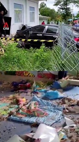 Car crashes into childcare centre in Thailand