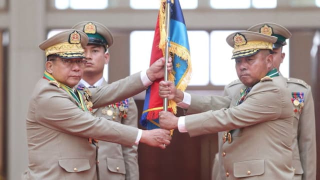 敏昂莱获提名副总统候选人 卸任缅甸国防军总司令