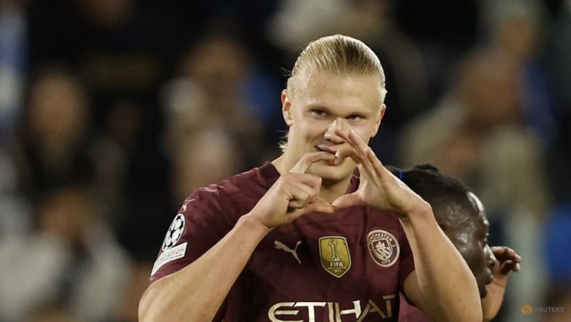 Haaland on target again in Man City's 4-0 rout of Slovan Bratislava