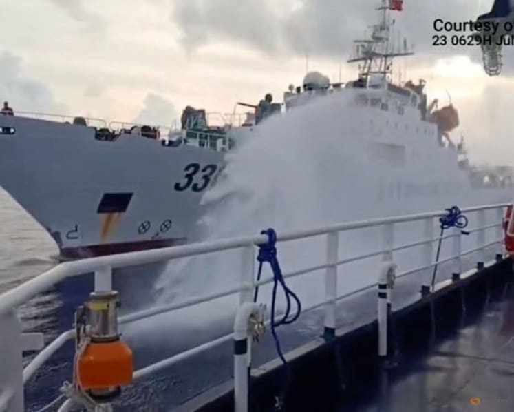 Philippines accuses China of using water cannon on its vessels for a second day