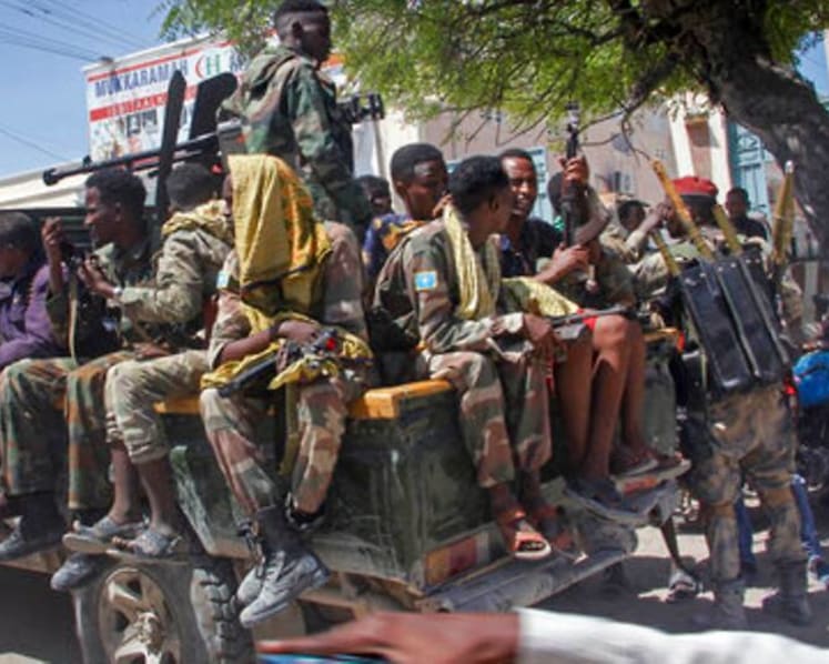 Somali ex-leader says soldiers attacked his home, blames president