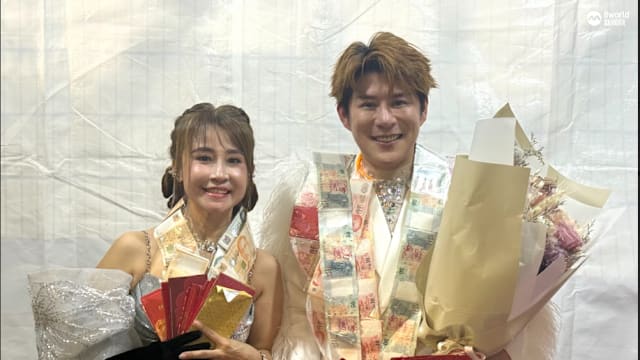 马国歌手侯美仪黄铭德登歌台引轰动 粉丝轮流送千元现金及红包