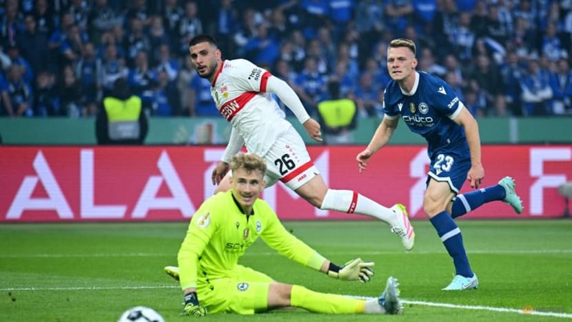 Stuttgart beat third-tier Arminia Bielefeld 4-2 to clinch German Cup Stuttgart beat third-tier Arminia Bielefeld 4-2 to clinch German Cup