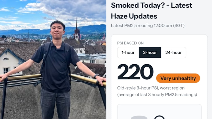 NTU student creates website that estimates how many cigarettes’ worth of haze you've breathed in