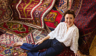 This passionate collector of vintage tribal rugs uses them to style her home in Singapore