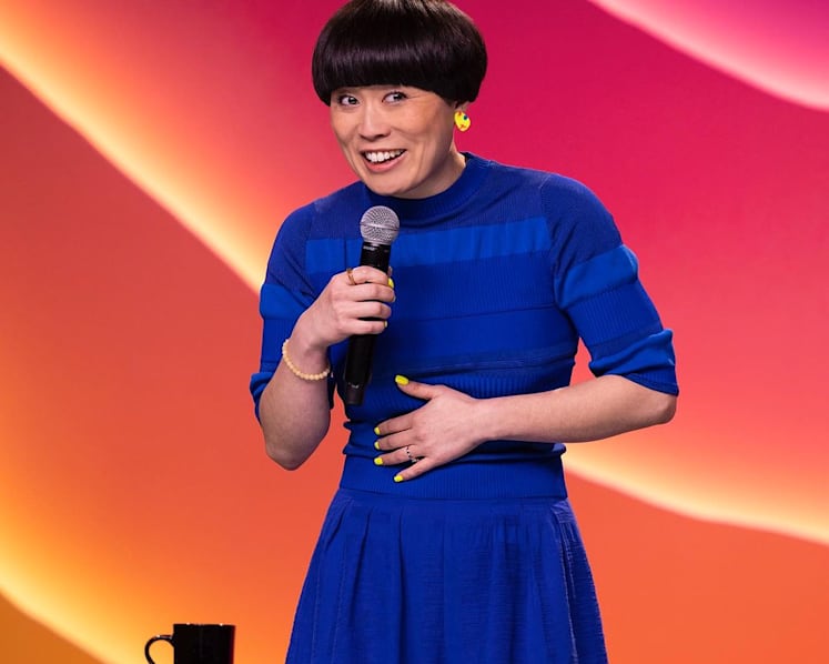 Comedian Atsuko Okatsuka performing in Singapore in July
