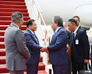 Myanmar leader lands in Malaysia for migrant return talks