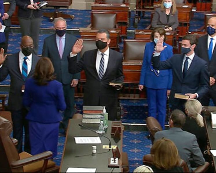Democrats gain US Senate control as new members take oath