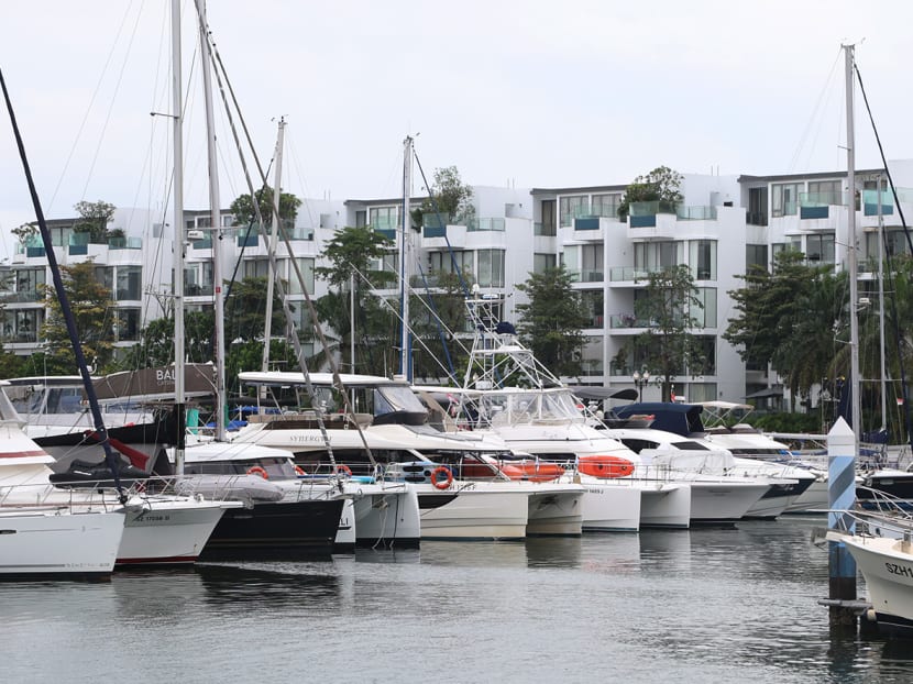 A view of Sentosa Cove. 