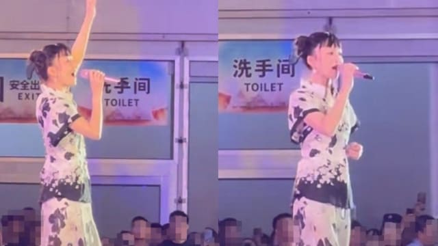 张韶涵在“厕所门口”开唱　粉丝全傻眼