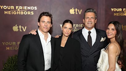 Jon Hamm’s Viral Meme Has Your Friends & Neighbours Co-star Amanda Peet Worried: “My Daughters Would Hide In A Cave”