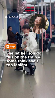 Would you let it slide? #8dayssgAsianEnt  #8dayssg #JordanChan #CherrieYing #parenting 