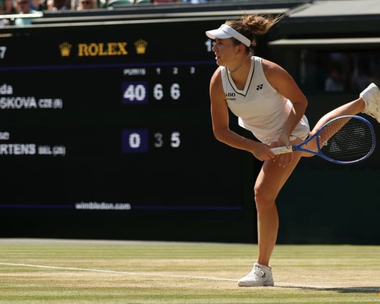 Wimbledon's revolving door of women's champions spins on with surprise last four