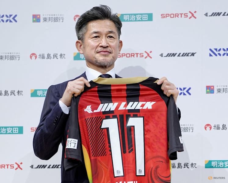 Japan's 'King Kazu', 59, scores first goal for four years