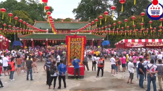 马国柔佛古庙游神 众神今回銮   