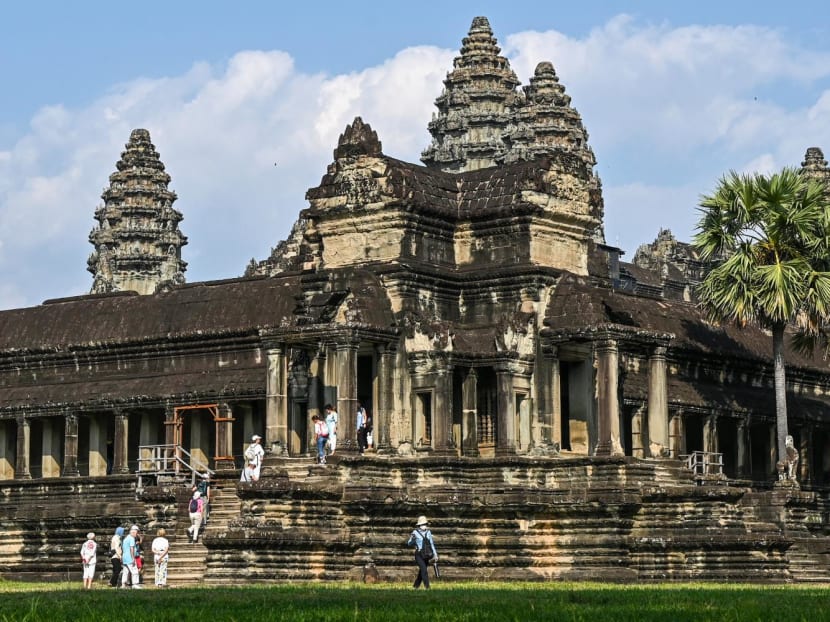 Tourists visit the Angkor Wat temple complex, a UNESCO World Heritage Site, in Siem Reap province on Jan 16, 2023. Tourists visit the Angkor Wat temple complex, a UNESCO World Heritage Site, in Siem Reap province on Jan 16, 2023.