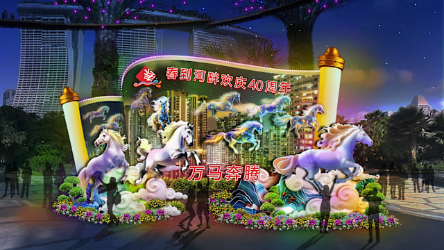 春到河畔2月15日登场 四场烟火秀点亮滨海湾花园