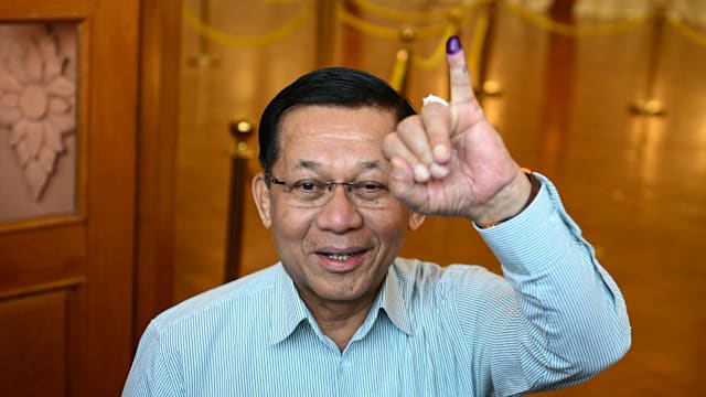 缅甸今天举行大选 敏昂莱：大选自由且公正