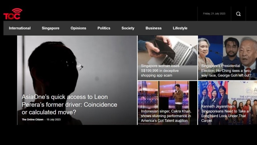 Pofma restrictions imposed on The Online Citizen Asia; operator cannot receive financial benefits