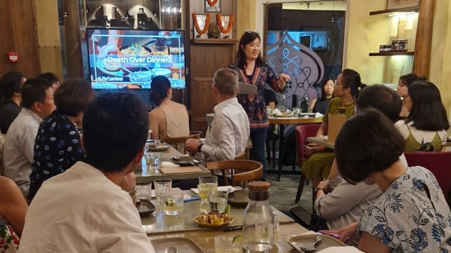 What’s it like to attend a dinner to talk about death with people you’ve never met before?