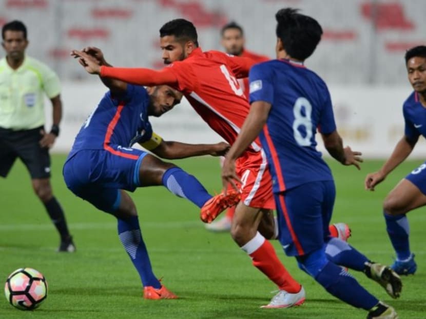 Singapore taking on Bahrain. Photo: AFC Asian Cup