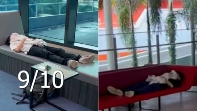 学生评价义安理工最佳午睡地点 网民：很有见地！