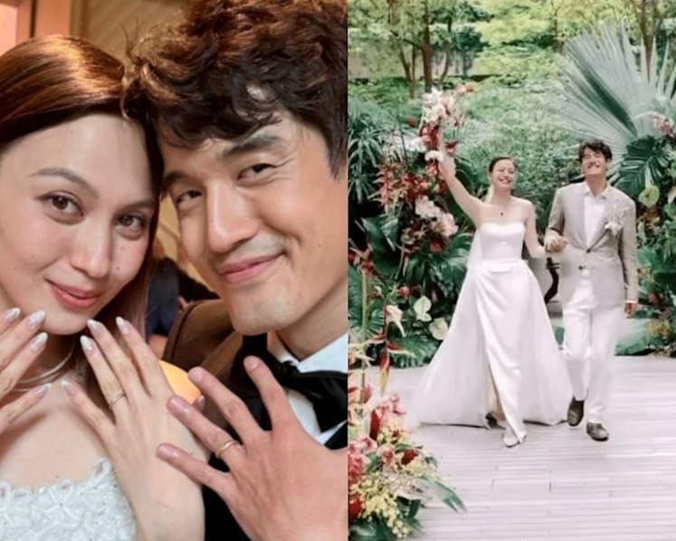 Singer Nathan Hartono and actress Liz Sergeant Tan are married