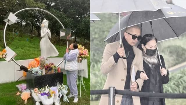 S妈冒雨探望大S，曝具俊晔生病了