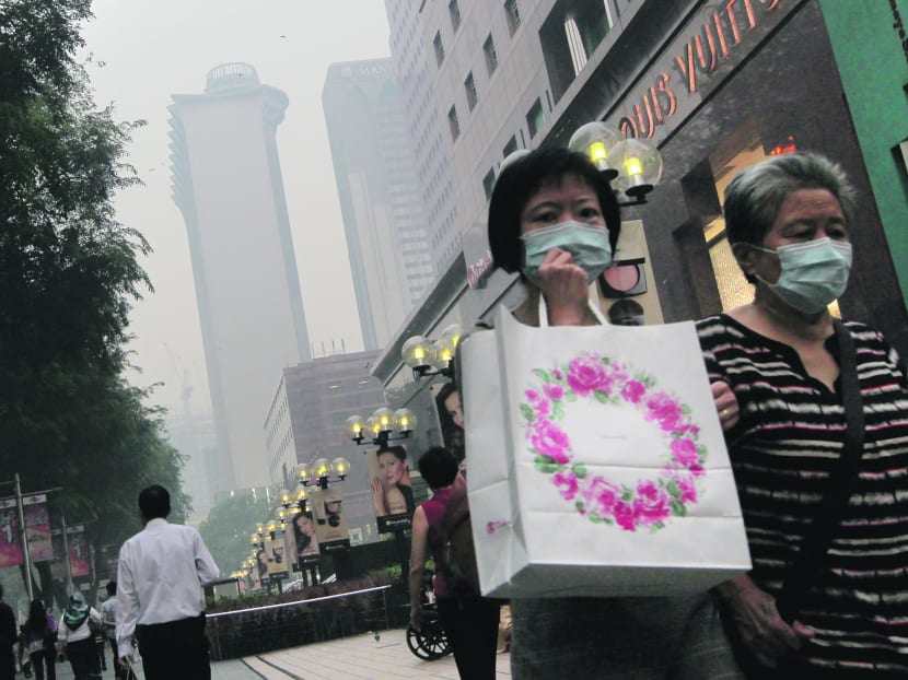 The Ministry of Health has advised Singaporeans to limit prolonged or heavy outdoor activities. Photo: Don Wong