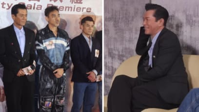 Louis Koo Wears Shoes With 7cm Heels To Movie Premiere, Towers Over Aaron Kwok