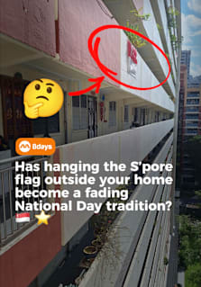 Remember when Singapore flags seemed to fill almost every HDB block in the lead-up to National Day? A recent social media post showing an HDB estate with almost no Singapore flags on display got people wondering if hanging the national flag has become a fading tradition. Curious, we decided to check a few HDB blocks ourselves. In some of the estate we visited, we could count the number of Singapore flags hung per block on one hand. Of course, displaying the Singapore flag has always been voluntary, and our observations aren’t representative of every neighbourhood in Singapore. But it does raise an interesting question: are fewer Singaporeans choosing to put up the flag today, or does it simply feel that way? With National Day approaching and Singapore celebrating SG60, we explore why the simple act of hanging the national flag still sparks conversation. What does your HDB block look like this year? Are your neighbours flying the Singapore flag, or has this National Day tradition quietly changed over time? #8dayssg #8dayssgtrending #NationalDay2026 #NDP #SingaporeFlag