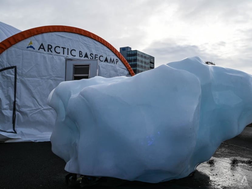 COP26: Melting iceberg brought to Glasgow to highlight perils of climate change to Arctic