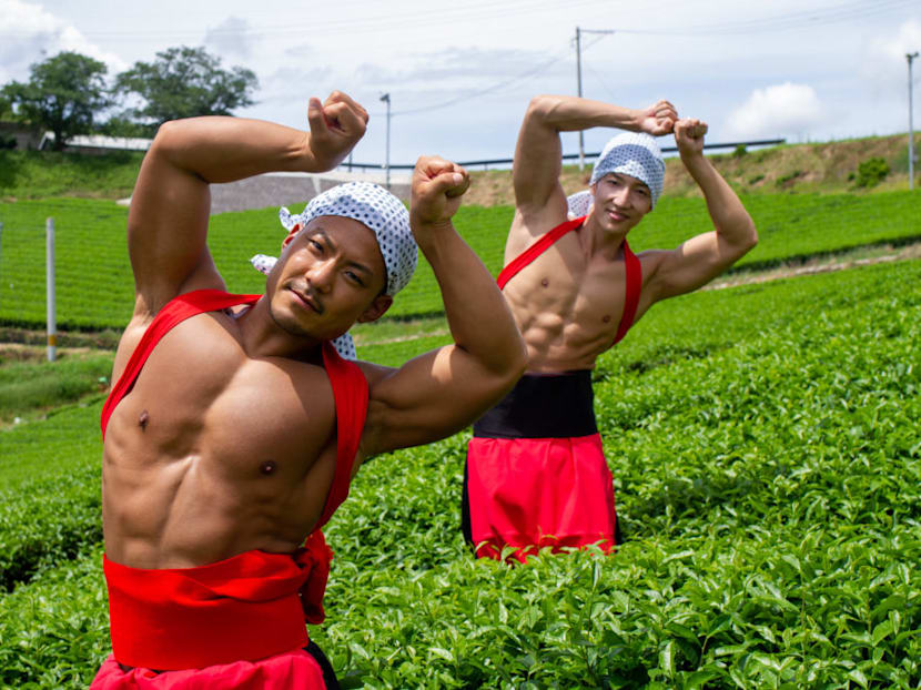 Japanese Free Stock Photo Site Has Pics Of Shirtless Hunks Doing Random Things In The Most Hilarious Ways