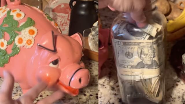 二手店廉价买到“小猪”扑满 美国女子发现里头竟藏逾2500元现金