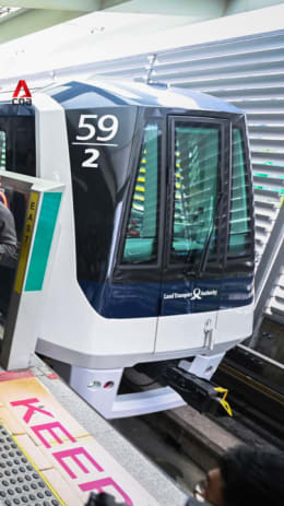New 2-car LRT trains begin service in Sengkang-Punggol
