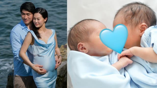 马来西亚首富孙媳妇、前香港女星陈雅思迎来双胞胎儿子