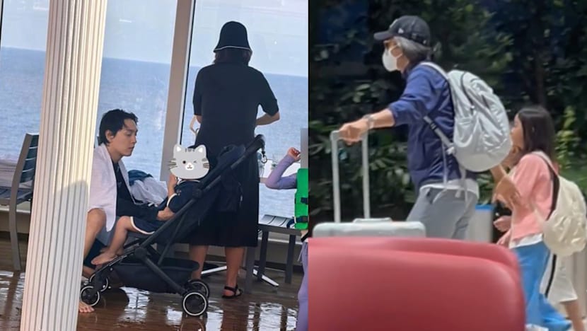 Korean Stars Bae Yong Joon, Park Shin Hye And Their Families Spotted On Disney Cruise In Singapore