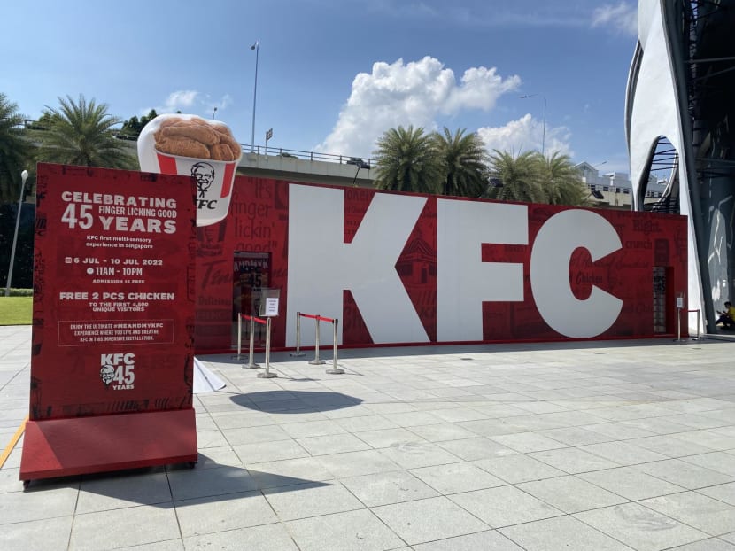 KFC marks 45 years in Singapore with immersive installation and fried chicken party