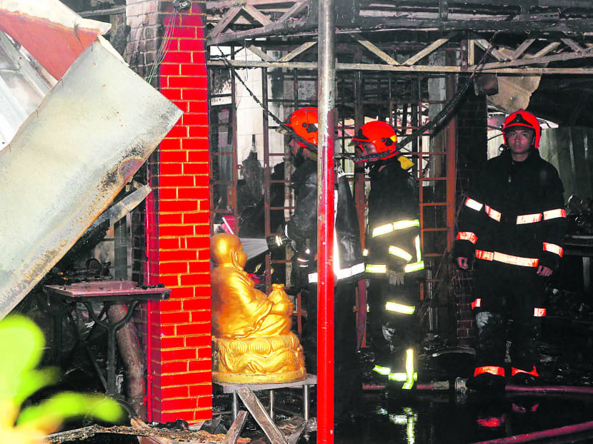2 dead in fire at Bukit Timah house temple