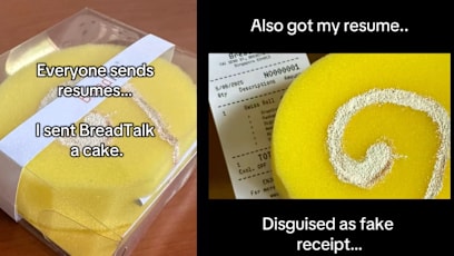 Someone Sent A Sponge Cake Resume To BreadTalk; Netizens Underwhelmed By The Bakery's Response