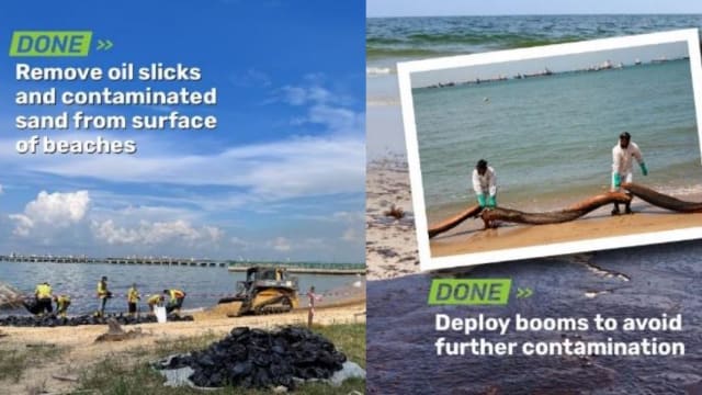 油渍清理工作完成  东海岸公园B同E地段海滩即日起重新开放