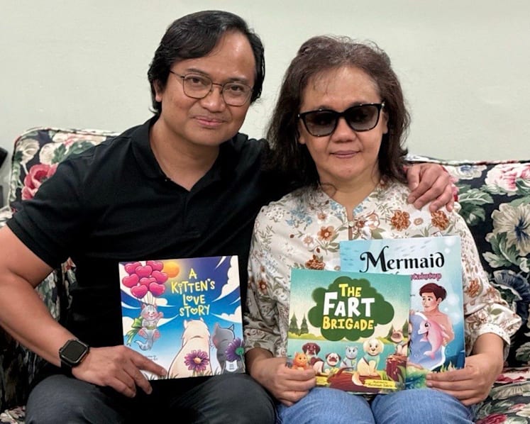 At 51, he returned to school so his visually-impaired wife could chase her dream of writing