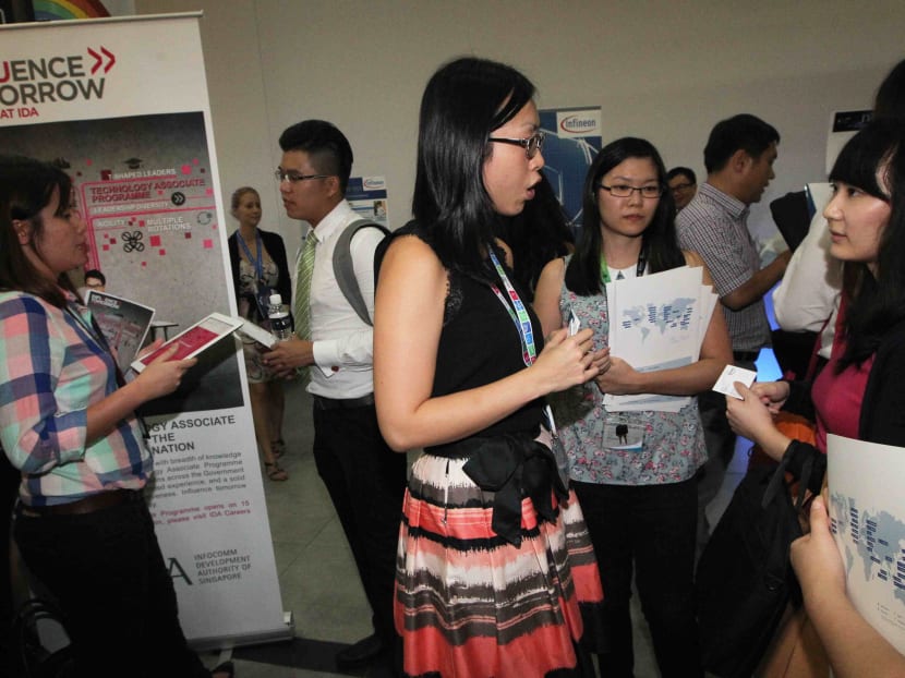 At the SMU Career and Internship Fair last year. TODAY file photo