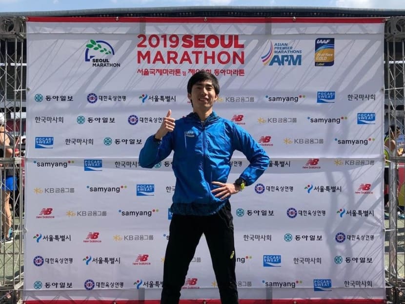 National marathoner Soh Rui Yong, seen here at at the Seoul Marathon on March 17 where he broke a 24-year-old national record, has refused to back down from his claims that compatriot Ashley Liew's account of the race was "untrue". National marathoner Soh Rui Yong, seen here at at the Seoul Marathon on March 17 where he broke a 24-year-old national record, has refused to back down from his claims that compatriot Ashley Liew's account of the race was "untrue".