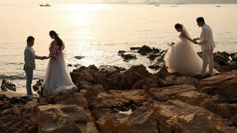 Chinese marriages slid by a fifth in 2024, fanning birthrate concerns Chinese marriages slid by a fifth in 2024, fanning birthrate concerns