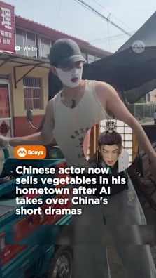 He went from filming 15 hours a day to having no acting jobs. #8dayssg #8dayssgasianent #shortdrama #AI #market 