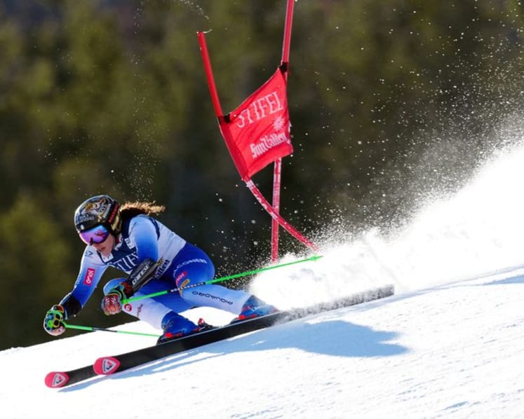 Alpine skiing-Italy's Brignone back on the slopes seven months after leg fractures